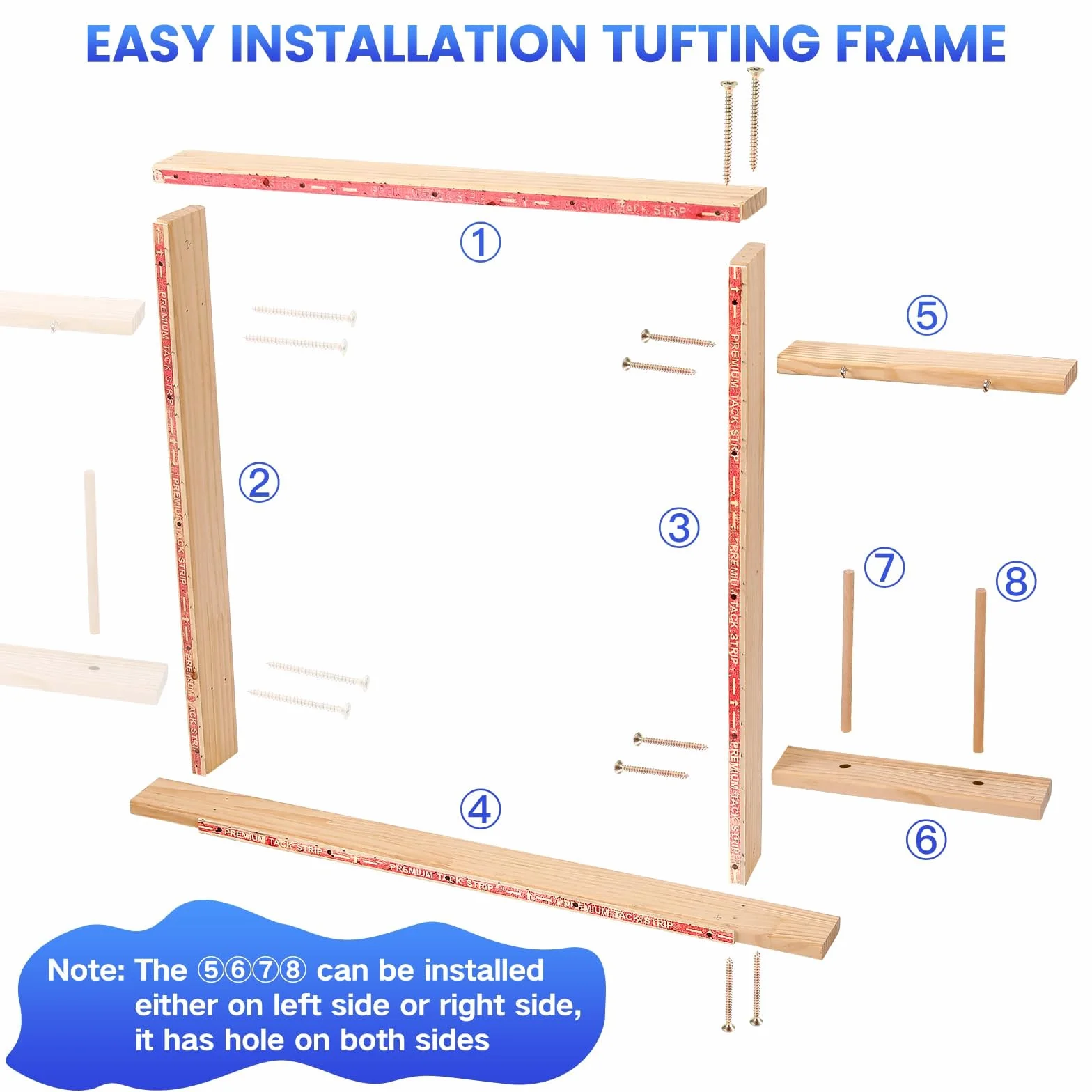 Riiai 2024 New Tufting Gun Starter Kit with Tufting Frame, Tufting Gun Cut Pile & Loop Pile, 29.5”x 29.5”, 200W Carpet Trimmer-Rug Tufting Gun Making Kit for Rug Tufting
