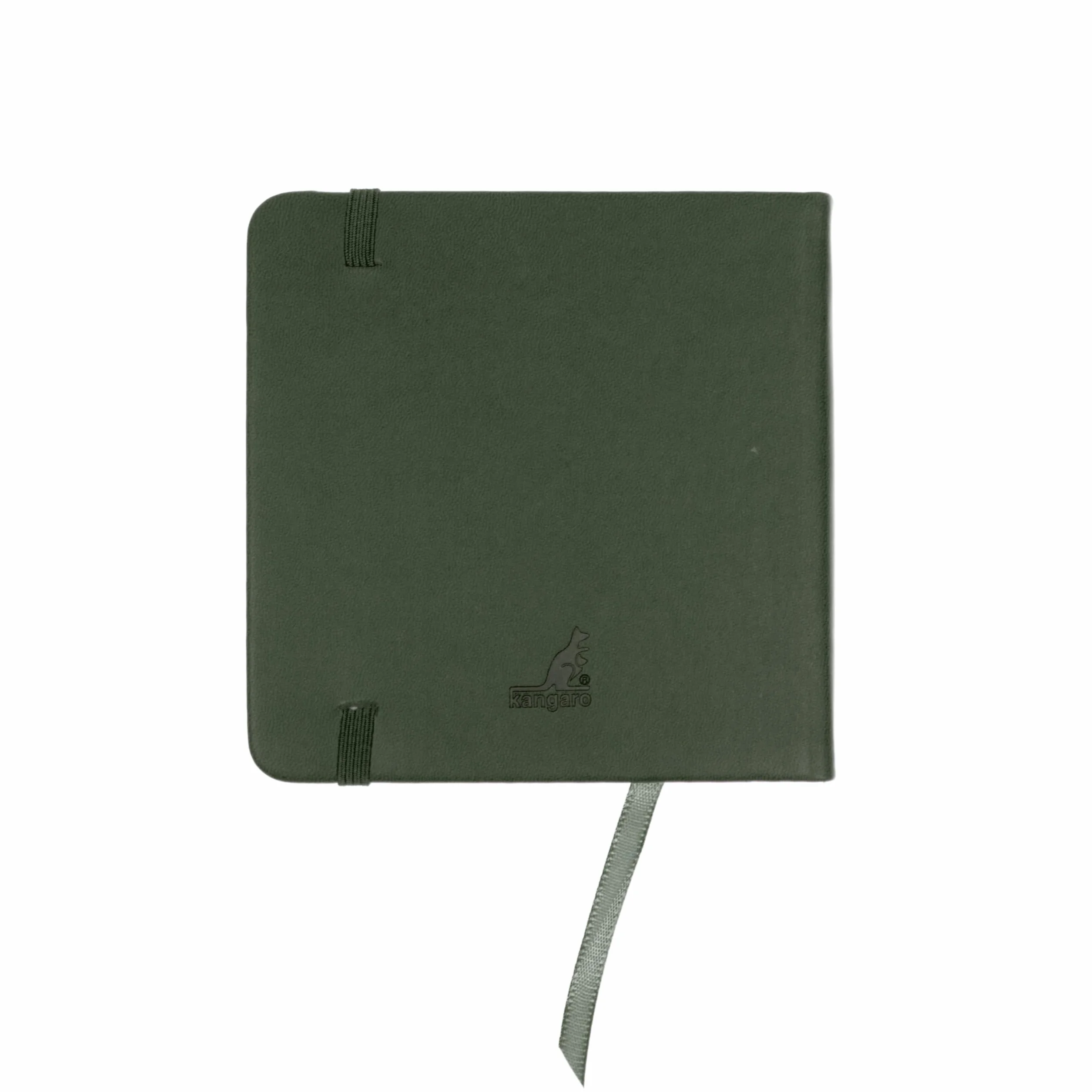 Kangaro Cuaderno de dibujo tapa dura 12x12 cm 80 hojas 140 g papel crema Forest Green