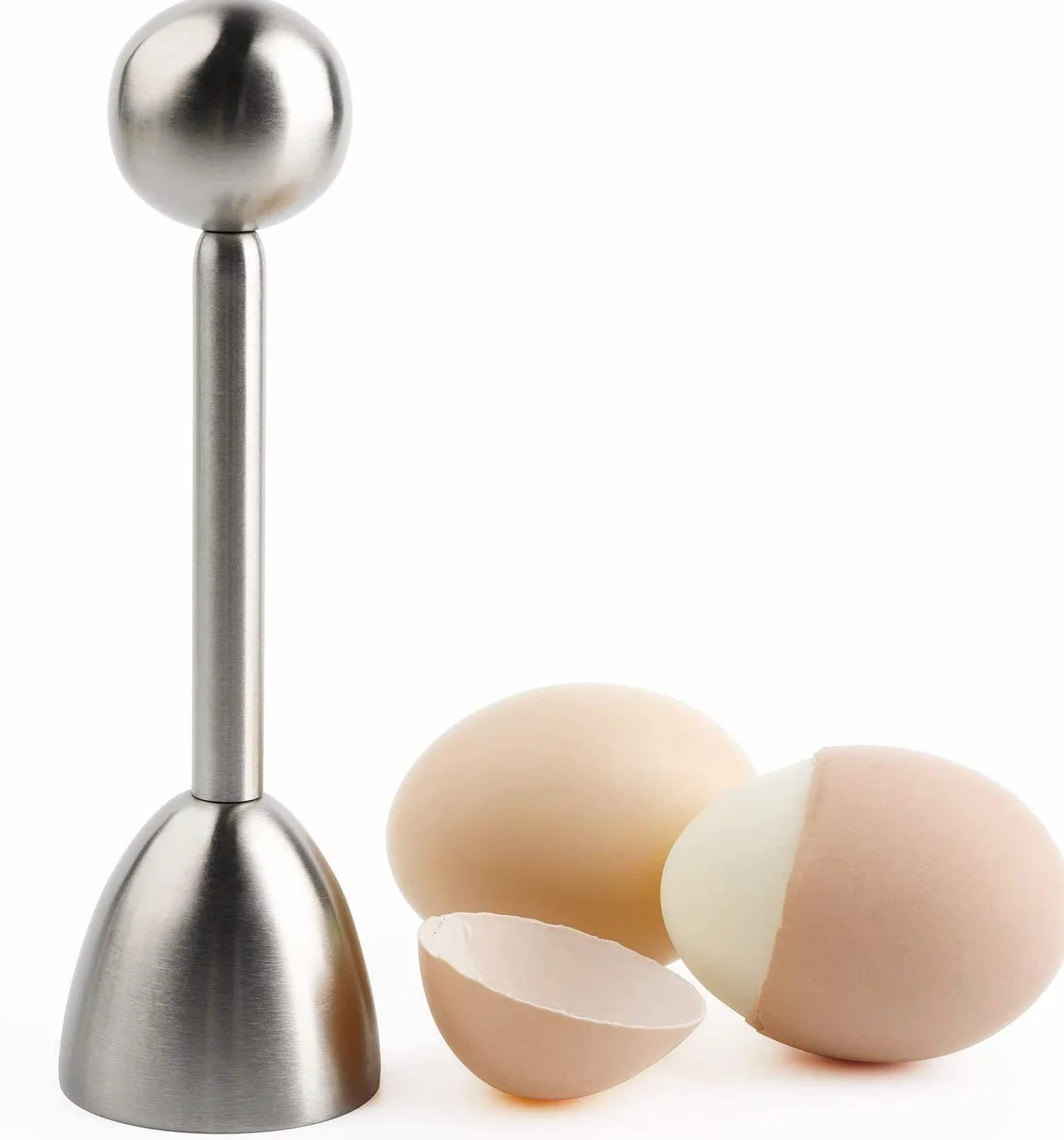 Stainless Steel Egg Cracker Topper Separator Cortador