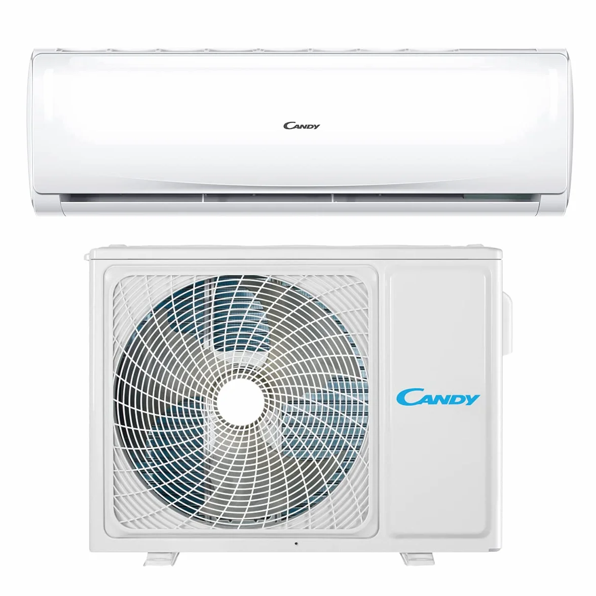 Candy Pure Aire acondicionado inteligente, climatizador monosplit con unidad exterior e interior 12 000 BTU, 20 dBA, con bomba de calor para aire caliente, Self-Clean y control remoto con app