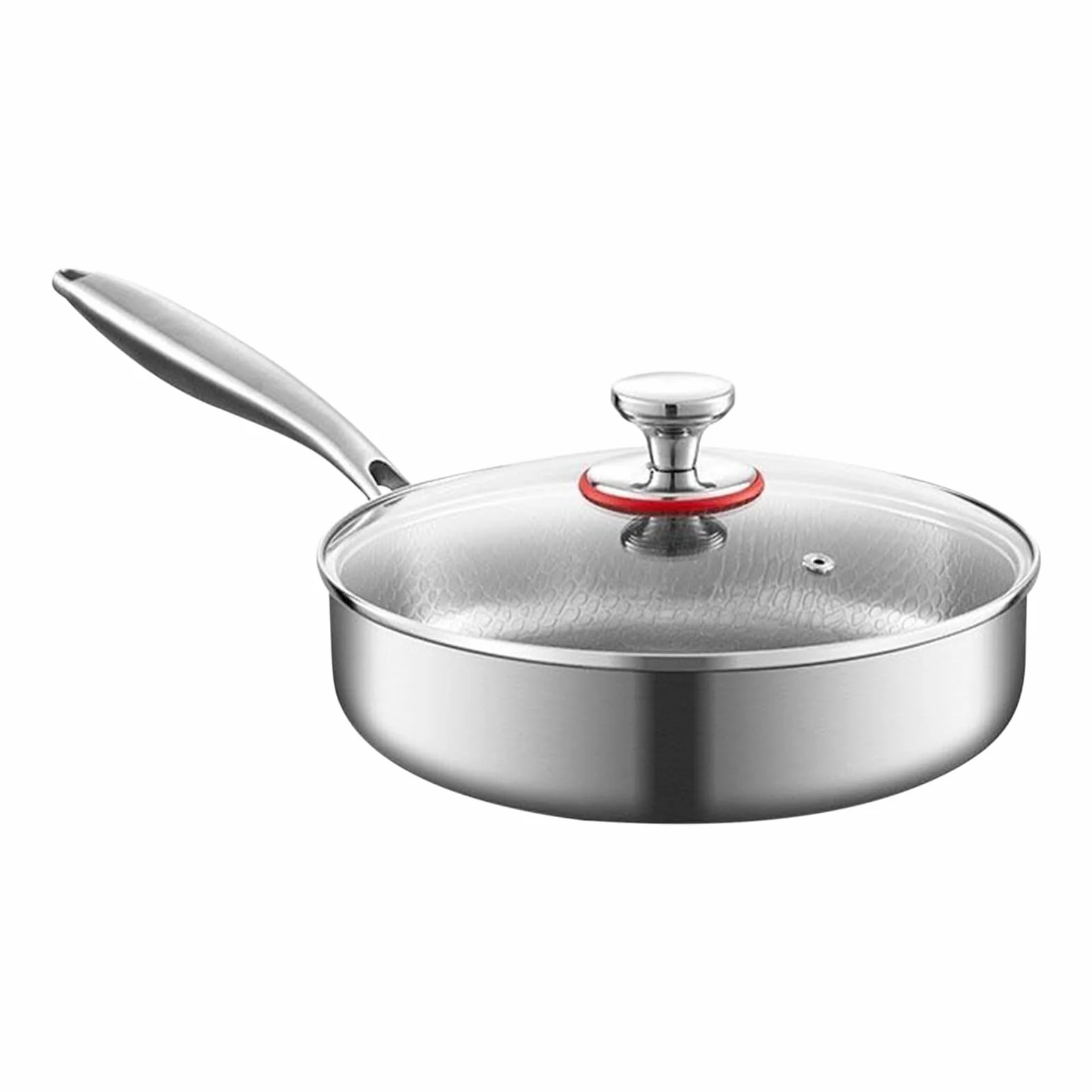Sartén Titanio Antiadherente Utensilio de Cocina Antiadherente | Sartén para Hogar Para Cocineros Domésticos Principiantes Preparación Comidas Huevos Tortillas Carnes Camping Viajes