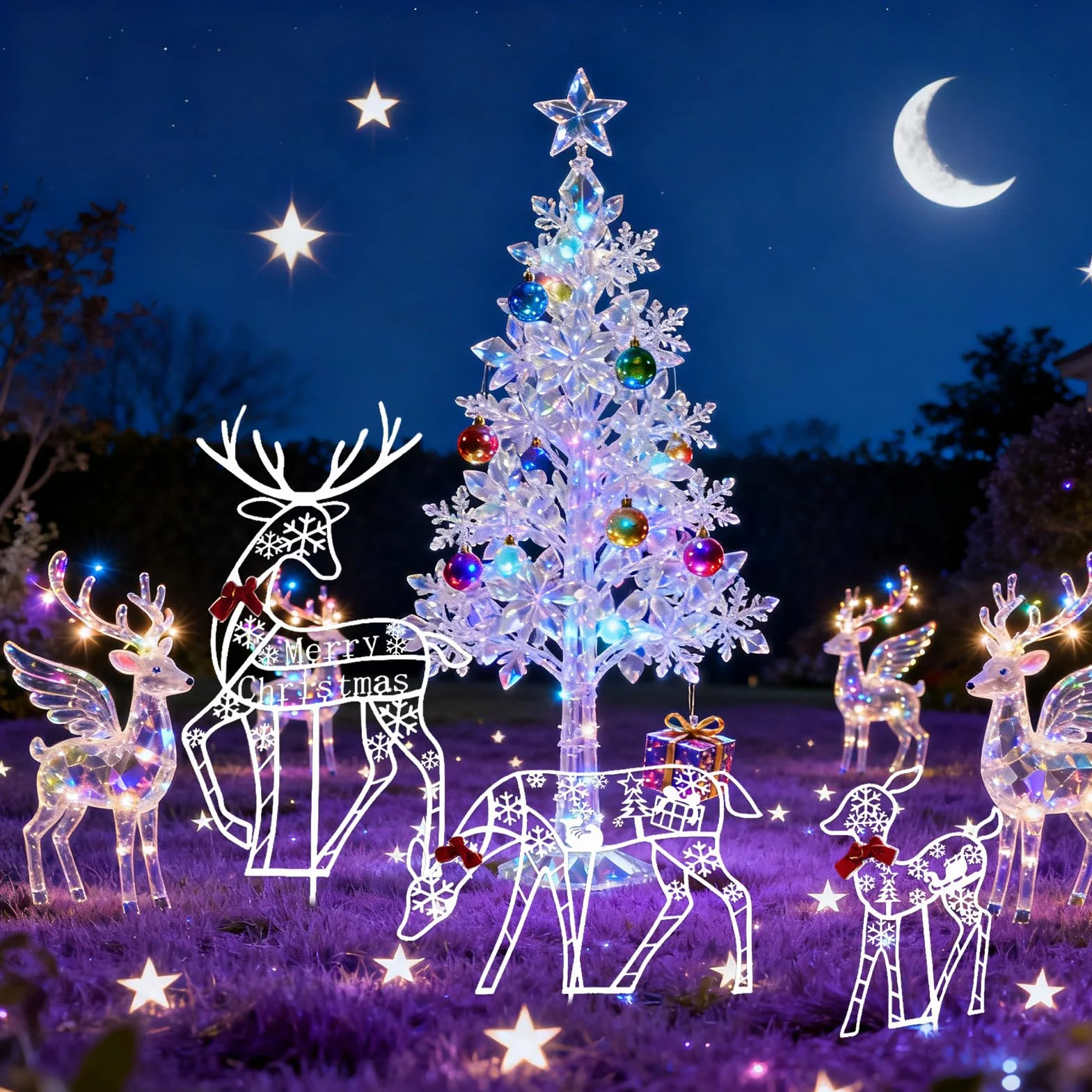 Navideños para Exterior Decoración Estacional Porche | Festivo Césped para Propietarios Planificadores de Jardín Delantero Porche Patio Césped