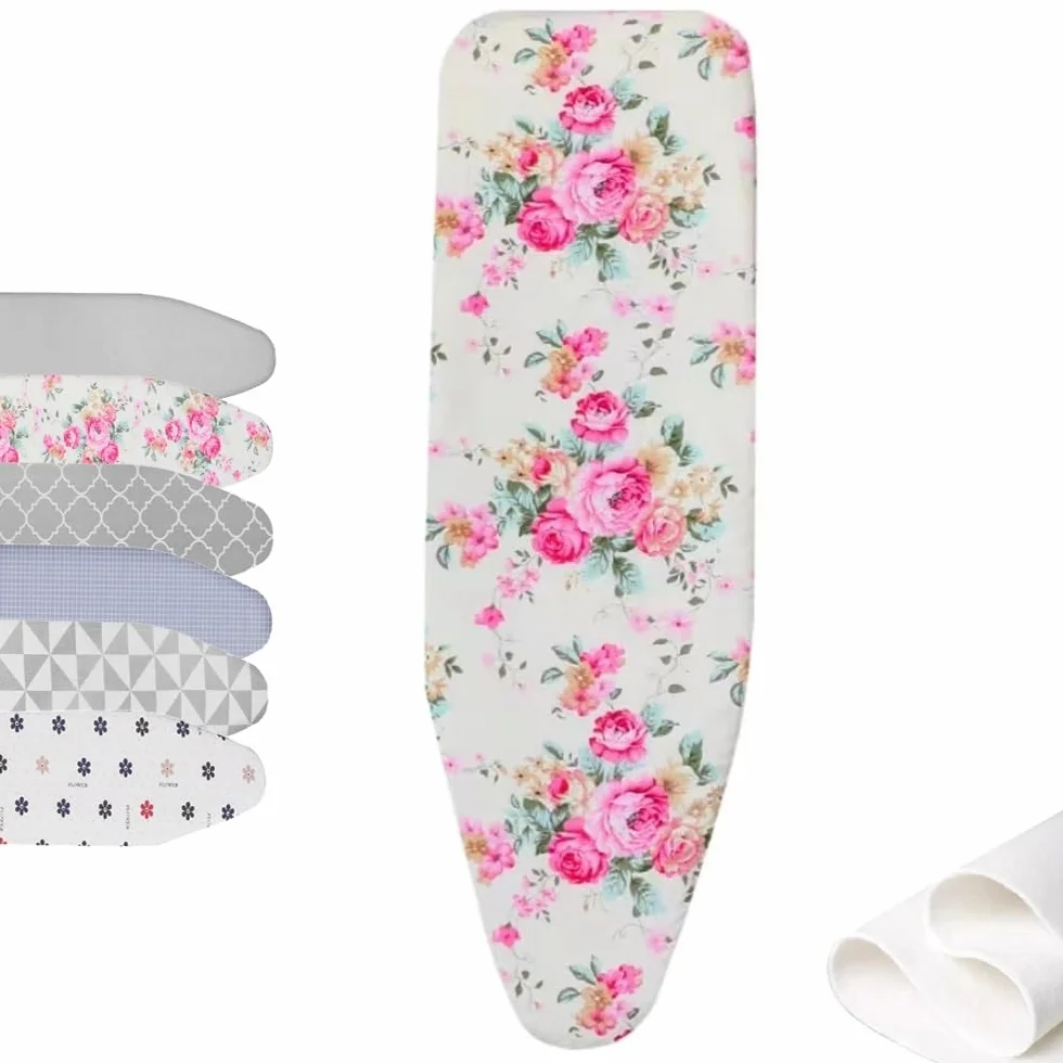 Tabla de Planchar de algodón de 3 Capas con Acolchado Grueso, 15 x 48 x 12 x 36 Pulgadas, Resistente al Calor. ,Fundas para Tablas de Planchar(A,15 X 48 Inch ( 40 X 120 Cm))