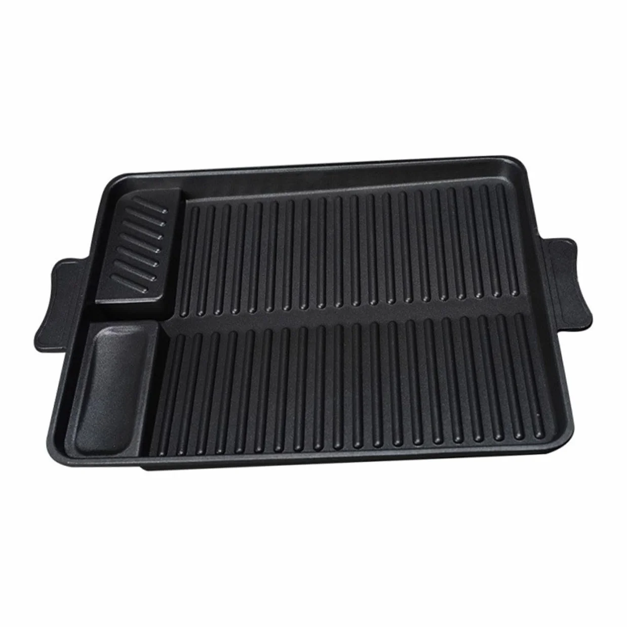 Bandeja Rectangular para Barbacoa al Aire Plancha Antiadherente para Asar Bandeja de Horno Resistente para Parrilla Portátil