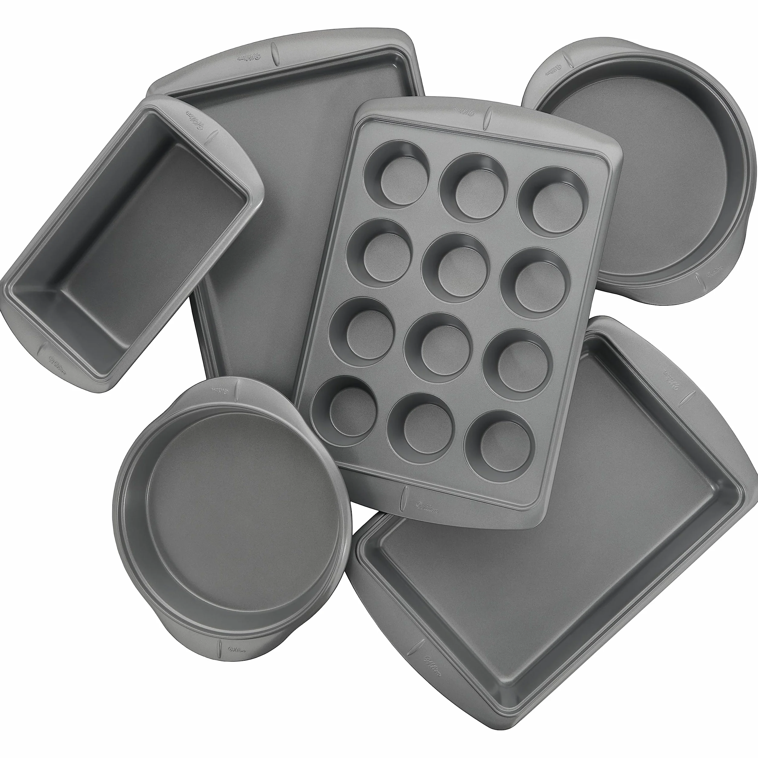 Wilton Ever Glide - Juego de utensilios para hornear antiadherentes para cocinar y hornear, juego de 6 piezas
