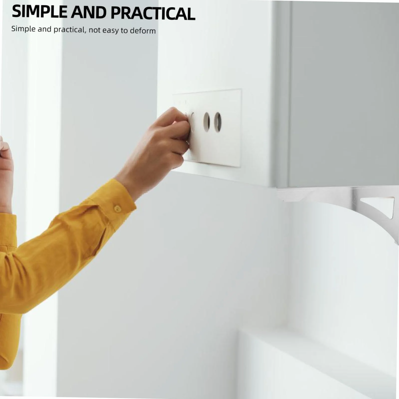 jojofuny Calentador Fácil para Agua Soporte Acero Eléctrico de Inoxidable Diseño Compacto Instalación y Adecuado para Baños Pequeños y Espacios Reducidos