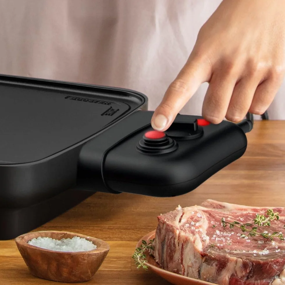 Plancha Tefal Booster CB641810 2200 W Negro y Inox