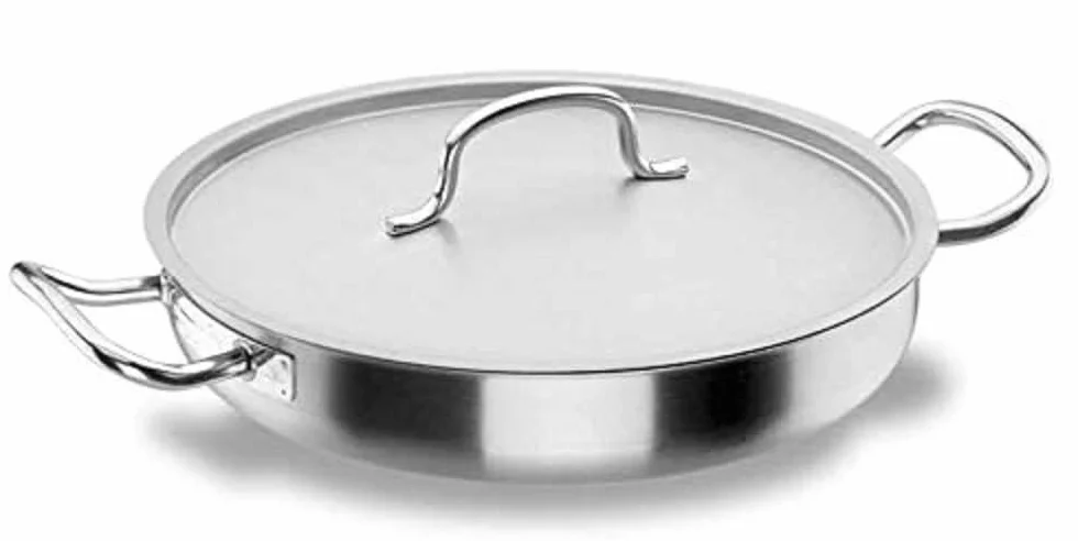 LACOR - 50632 - Paellera con Tapa Chef-Classic INOX. 32cm