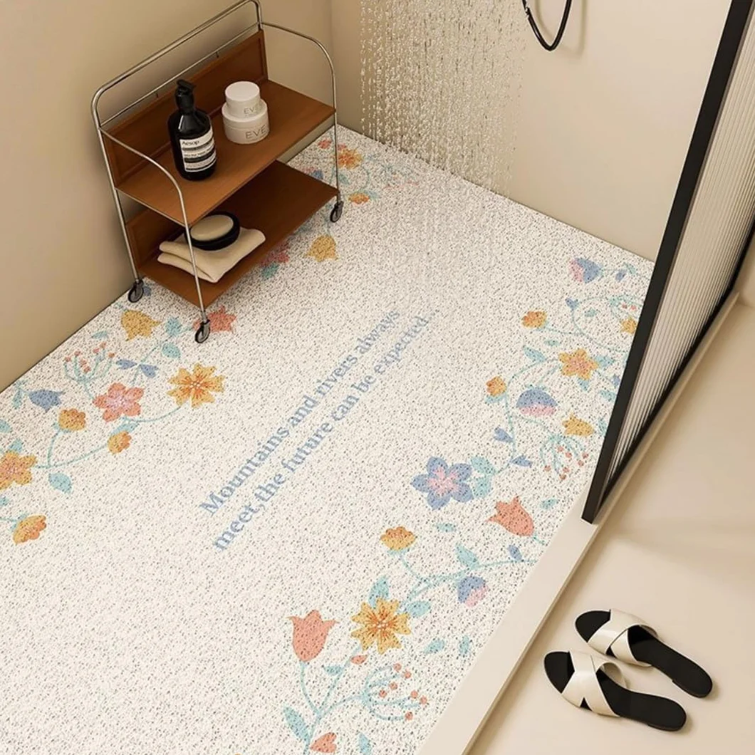 Alfombra Retro – luffa Secado rápido(Bianco,60x90cm)