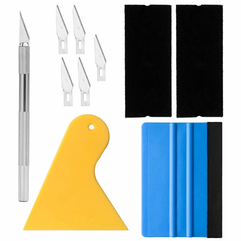 Gebildet Cuchillo de Trinchar Vinilo Kit de Aplicación de Película para Ventana de Automóvil