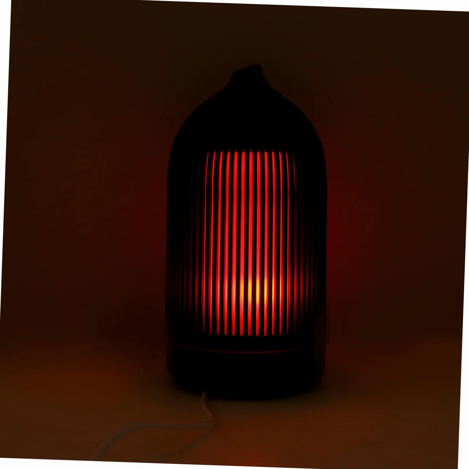 Difusor Humidificador De Aromaterapia 5v Usb Madera Oscura, Tecnología Ultrasónica, Silencioso, Para Escritorio y Ambiente Doméstico, Luz Led Multicolor, Humidificador Práctico y Decorativo