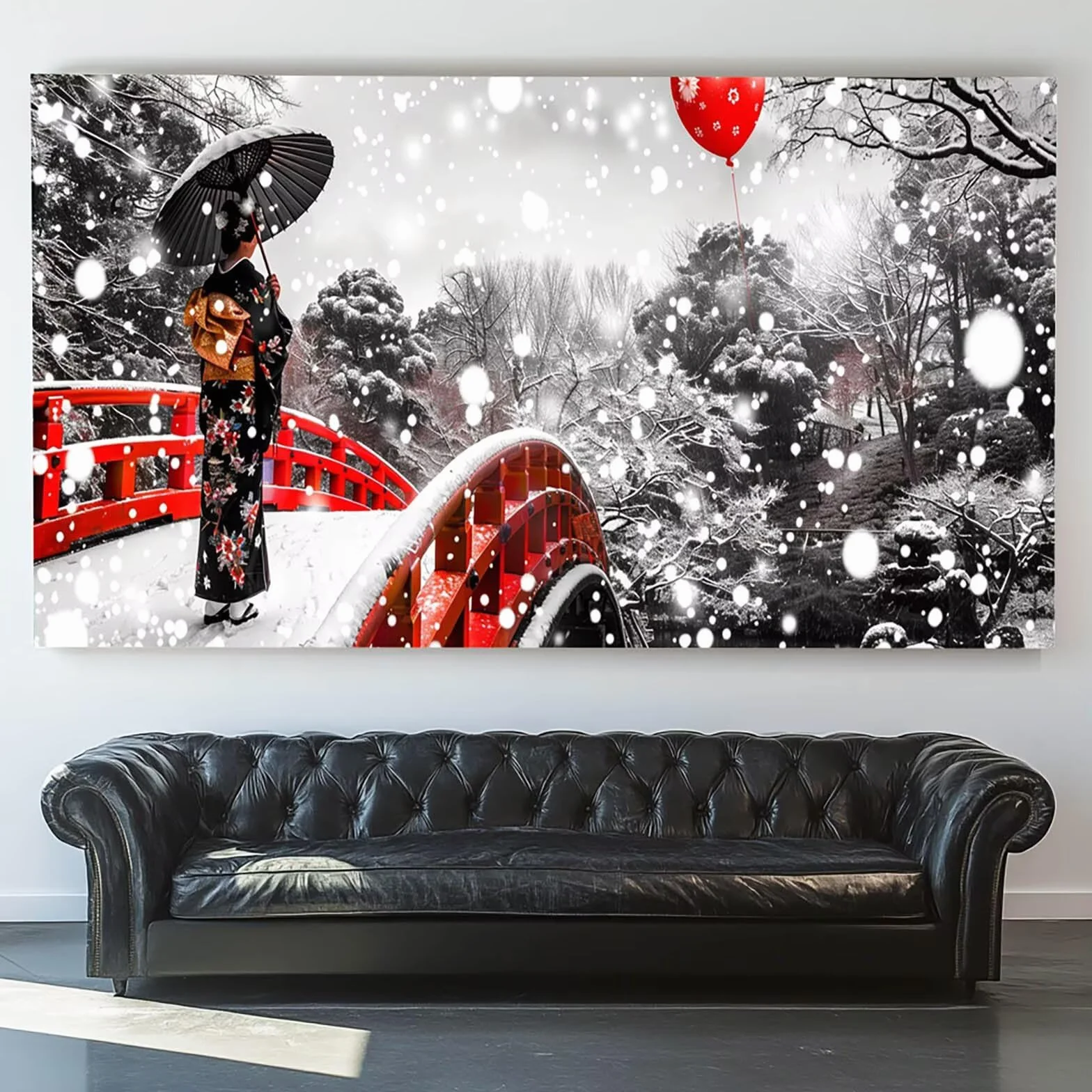 Pintar por Numeros Adultos Mujer, Pintar por Numeros Niños Kit Manualidades Adultos Puente Cuadros para Pintar por Numeros Pintura Acrílico, Cuadros Decorativos Regalos Para Mujer 80X160cm 7w-7-Y