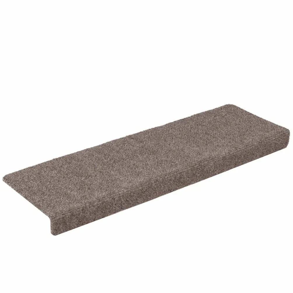 Alfombrillas autoadhesivas para escalones, 30 unidades, color beige, 65 x 21 x 4 cm, borde rectangular, antideslizantes, con aislamiento acústico de pisadas y pisadas, para escaleras de madera