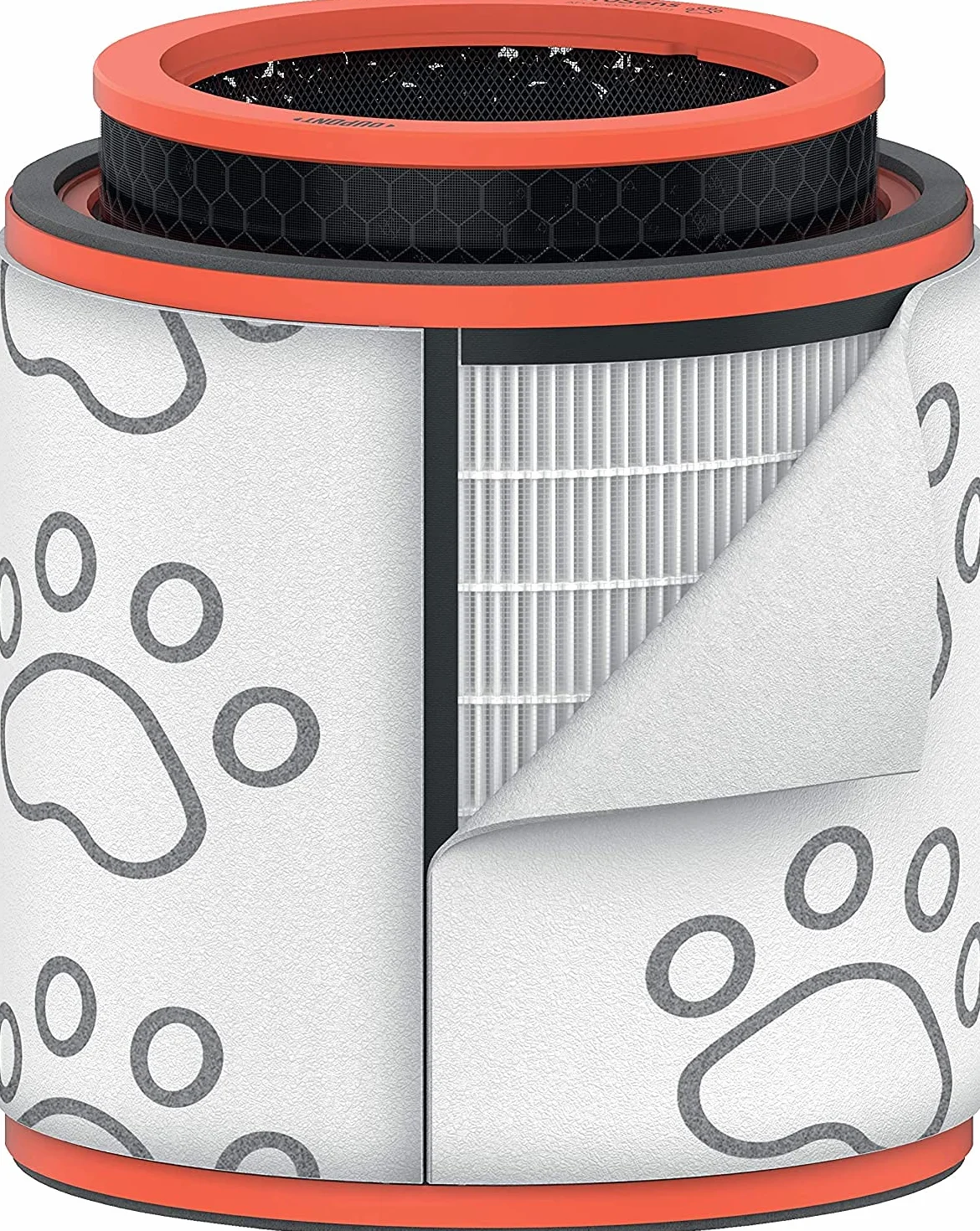 Leitz Trusens, Filtro de Tambor HEPA 3 en 1 Lavable, Filtro HEPA y de Carbón para Purificadores de Aire Leitz Z-3000/Z-3500, Captura Pelos de Animal, Malos Olores y Otras Partículas, 2415131