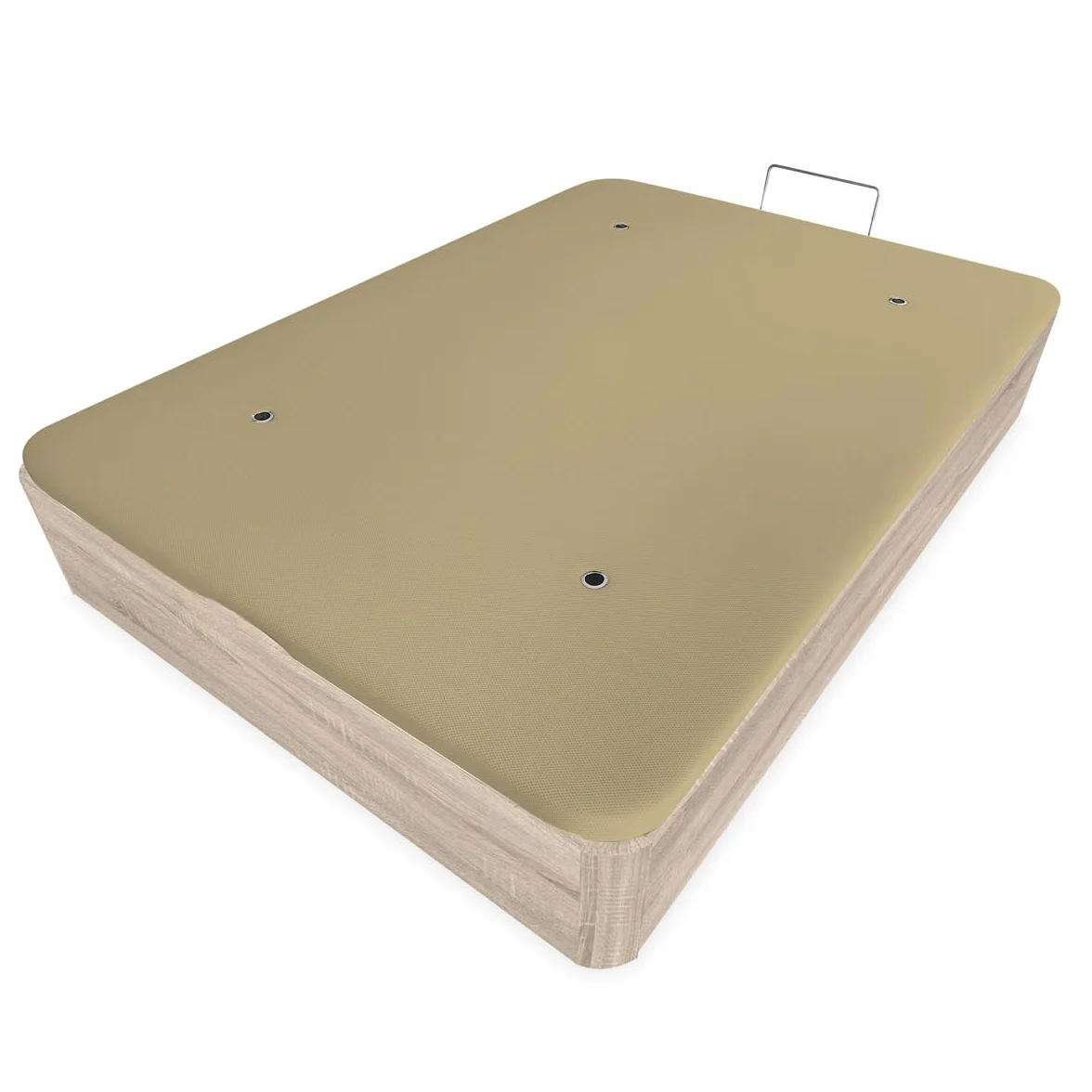 amuéblate Online - Canapé Abatible Extra Reforzado Gran Capacidad con Tapa Transpirable, Esquinas Redondeadas, 135 x 190, Cambria