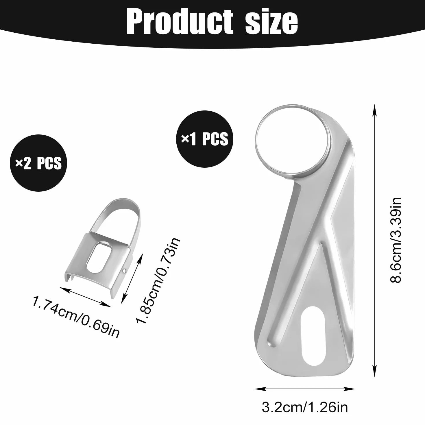 Cuchillas de Repuesto para Pelador de Manzanas, Acero Inoxidable, Universales, 3 Piezas