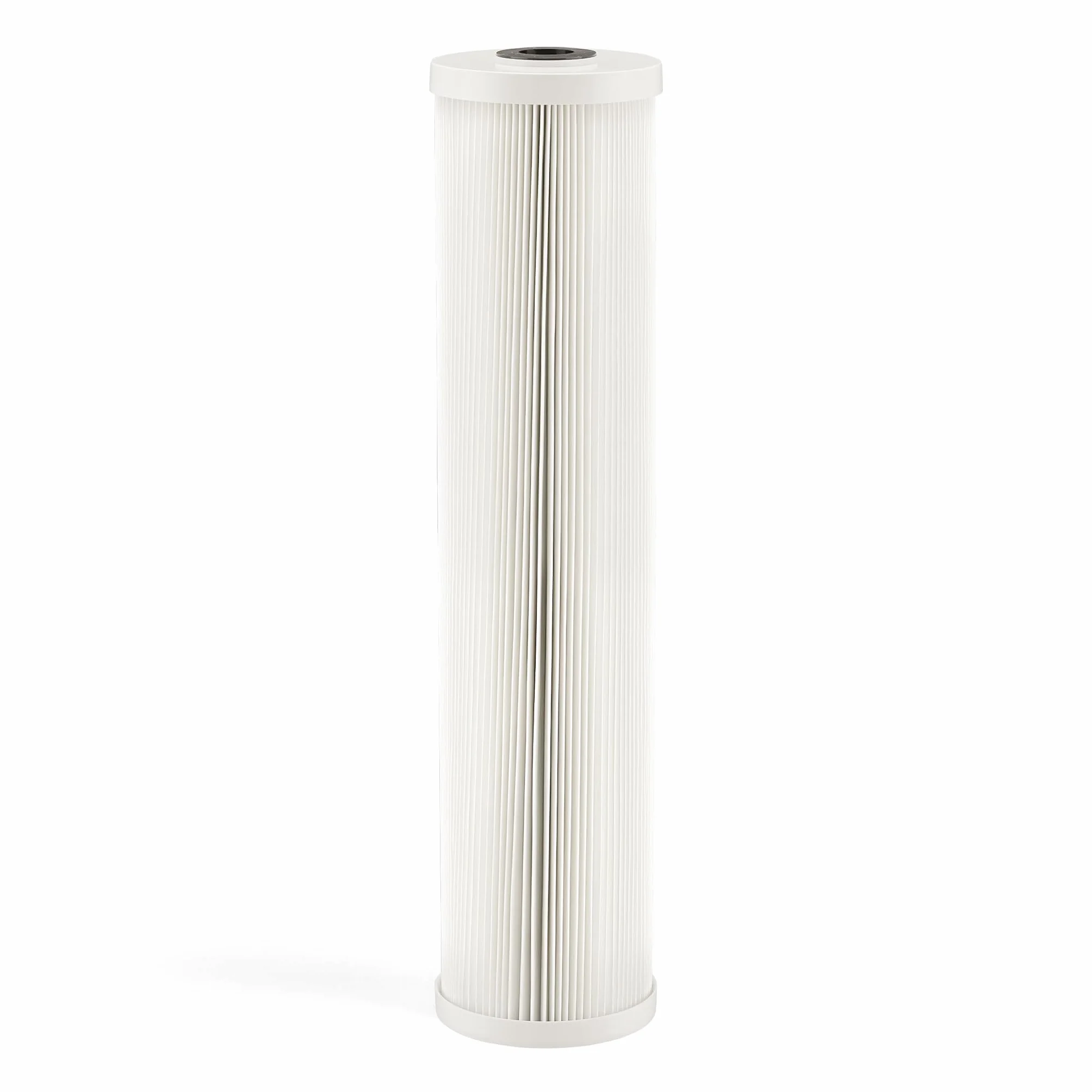 Naturewater Cartucho filtrante plisado de 20" para filtros purificadores de agua, filtración de agua potable en casa