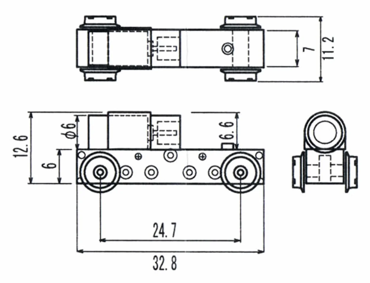Arte de las placas Kato by TSUGAWA TMC100 MICRO CHASSIS MARCO MOTORIZADO 32,8 mm x 24,7 mm para procesamientos y motorizaciones LOCOMOTORES SCALA-N 1:160
