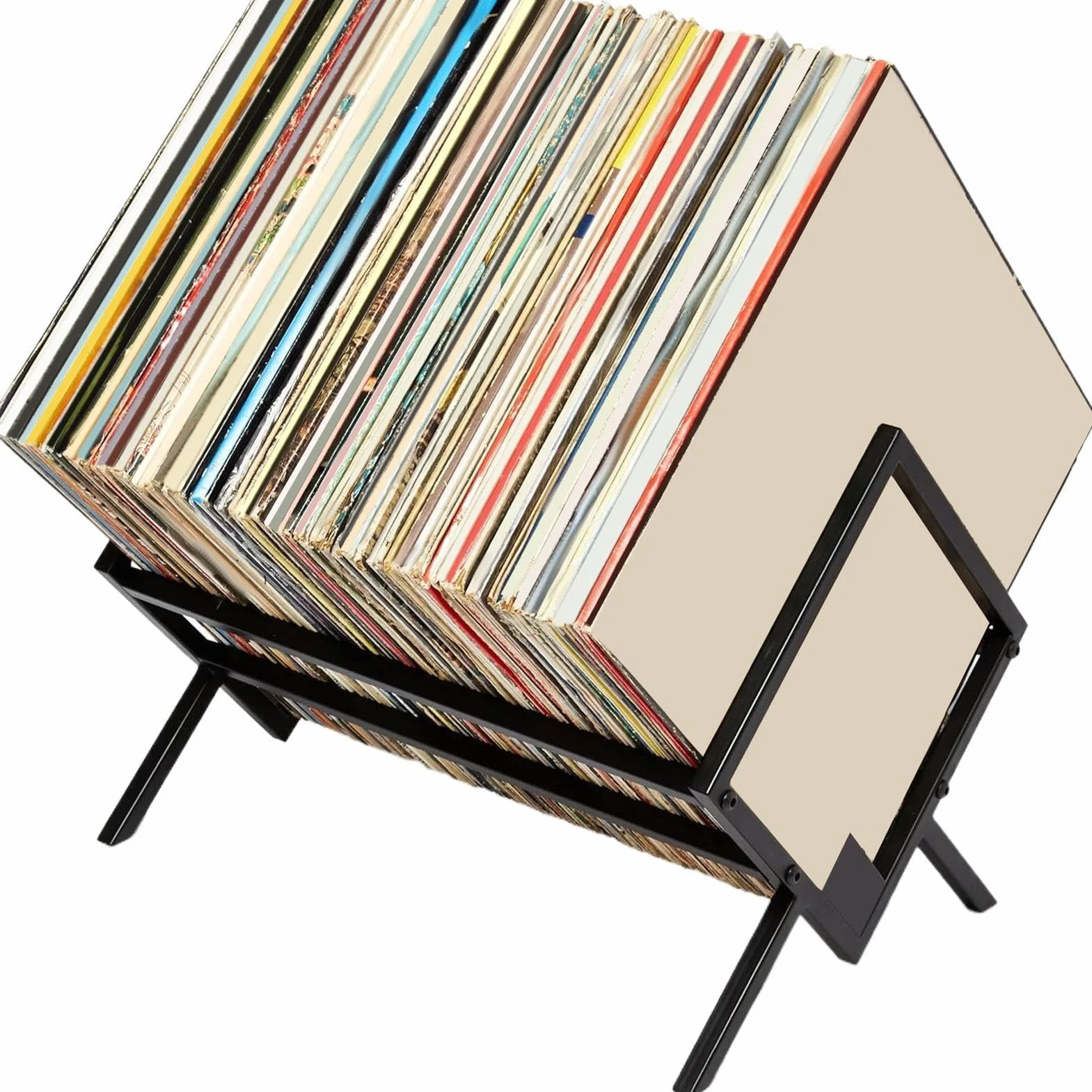 Soporte Para Discos Organizadores para Discos | Organizador Ahorrador De Espacio, Clasificador De Álbumes De Escritorio, Estante Para Reproductores, Para Libros, Revistas Y