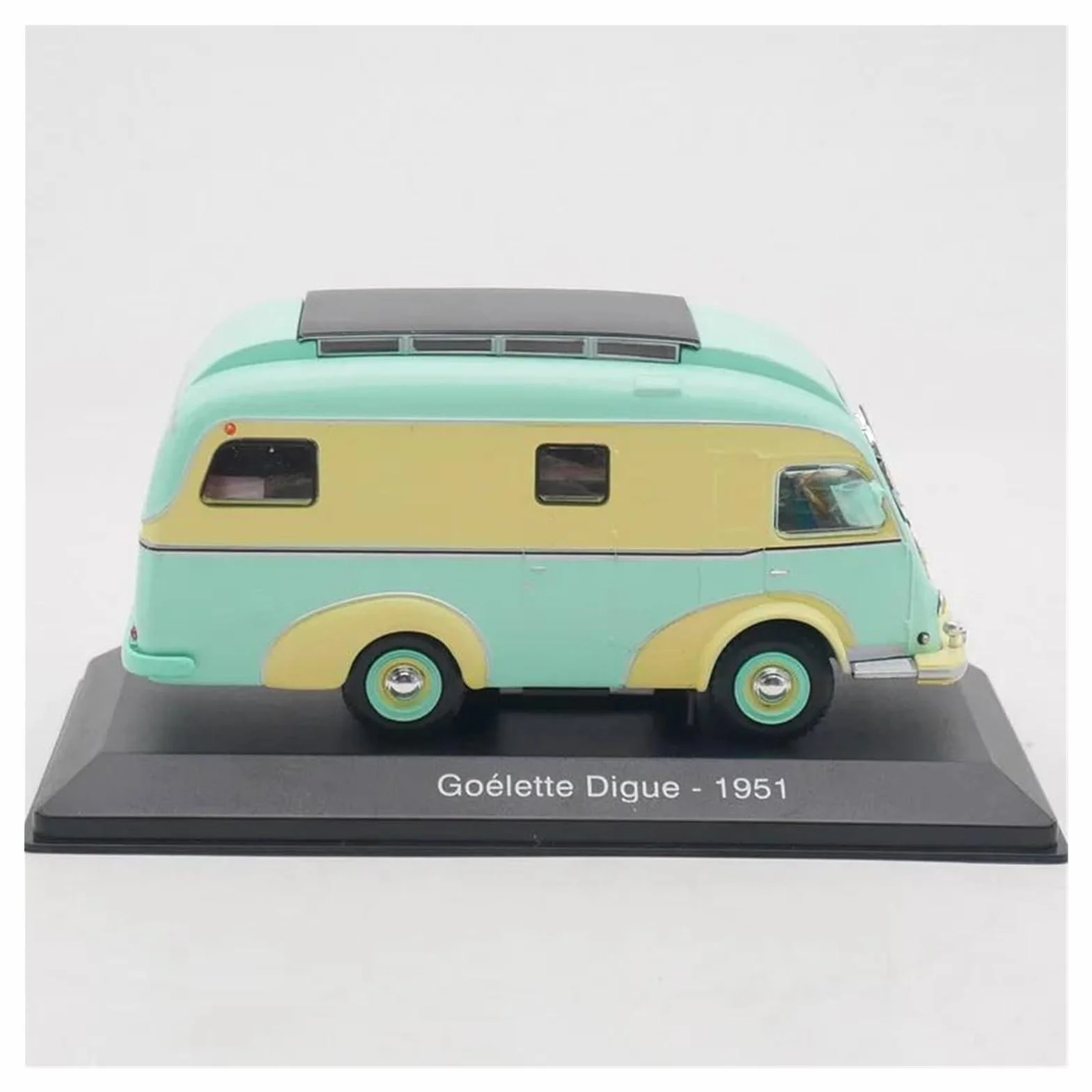 1 43 para Goelette Digue 1951 RV Camper Vehículo Auto Modelo De Aleación Colección Estática Juguetes Recuerdo Miniatura de colección