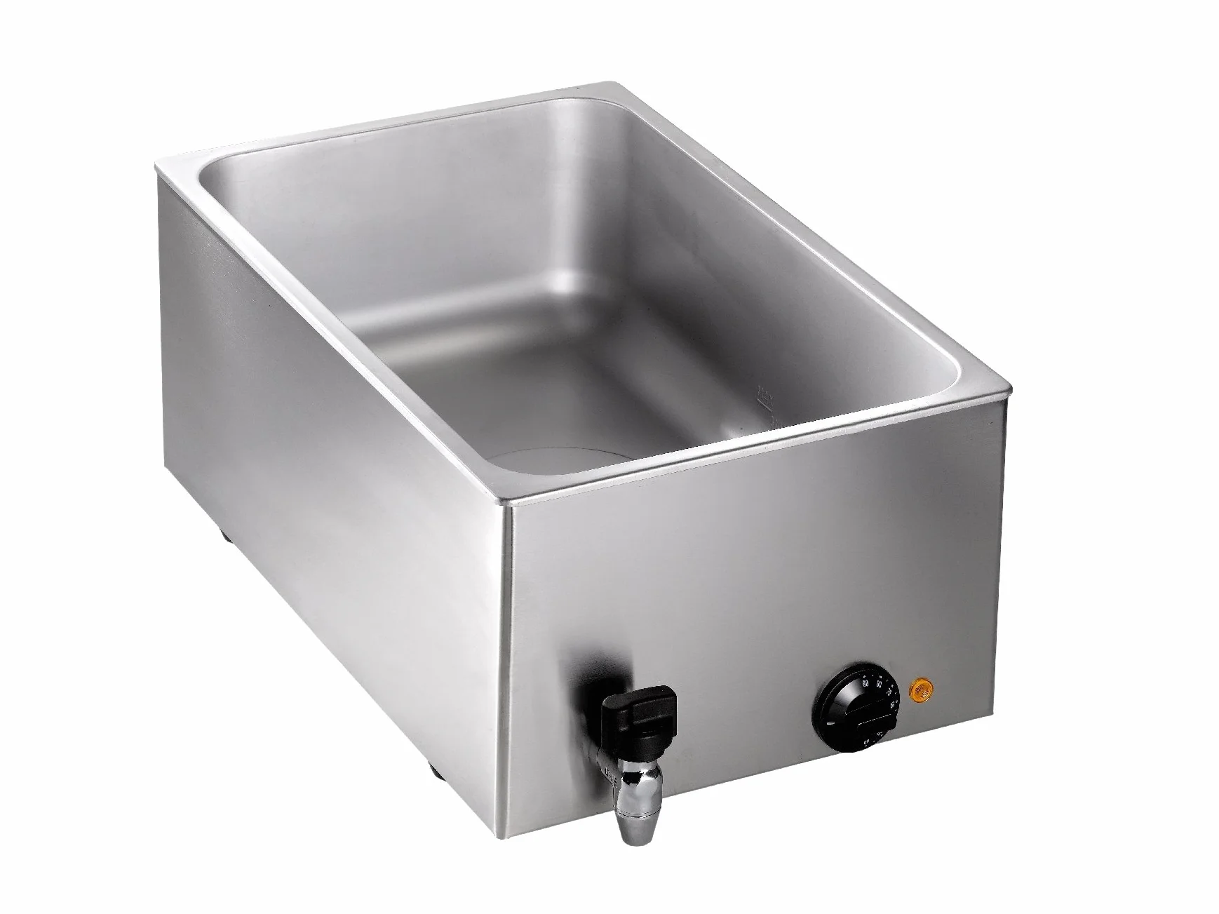 SARO BMH 160 Baño maría para recipiente GN acero inoxidable grifo de drenaje ajuste temperatura 100 °C