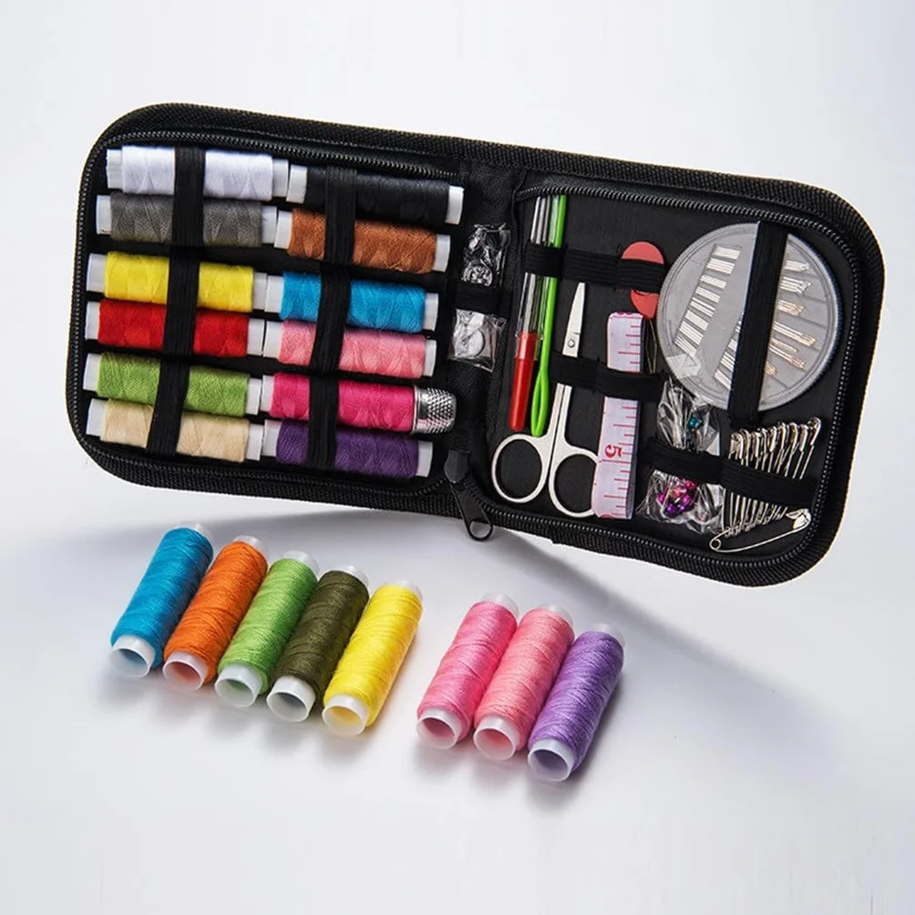 Juego de Costura Herramientas para el hogar Kit de Costura Caja de Costura Herramientas de Costura Mini Juego Combinado Kit de Costura de 75 Piezas