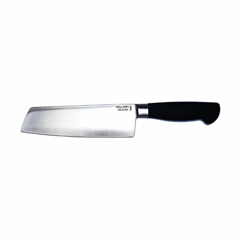 Cuchillo USUBA PALLARES SOLSONA mango blando, Acero Inoxidable forjado 17,5cm. REGALO PIEDRA DE AFILAR