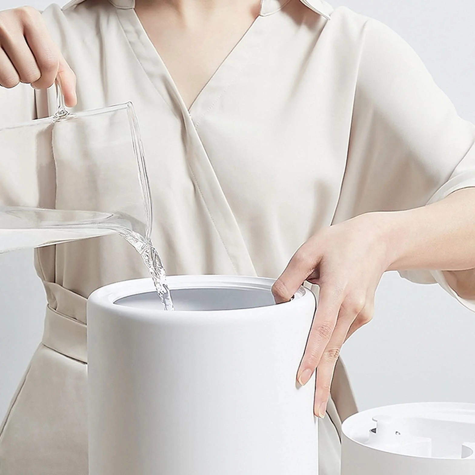 purificador de aire y humidificador Humidificadores ultrasónicos tranquilos for dormitorio y habitación grande, apagado automático, humidificadores for bebés Nursery y toda la casa filtro humidificado