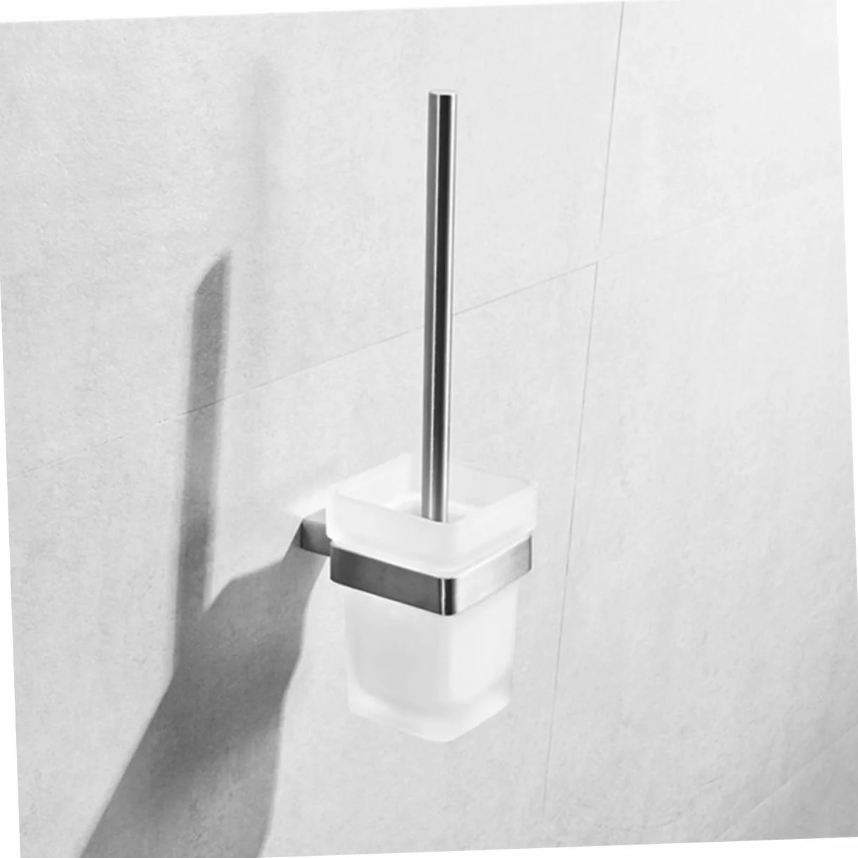 Portaescobillas de Acero Inoxidable 304 Ahorro de Espacio para Montaje en Pared Set Accesorios Baño Soporte Cepillo Dientes y Vaso de Cristal de Baño en Casa o Hotel