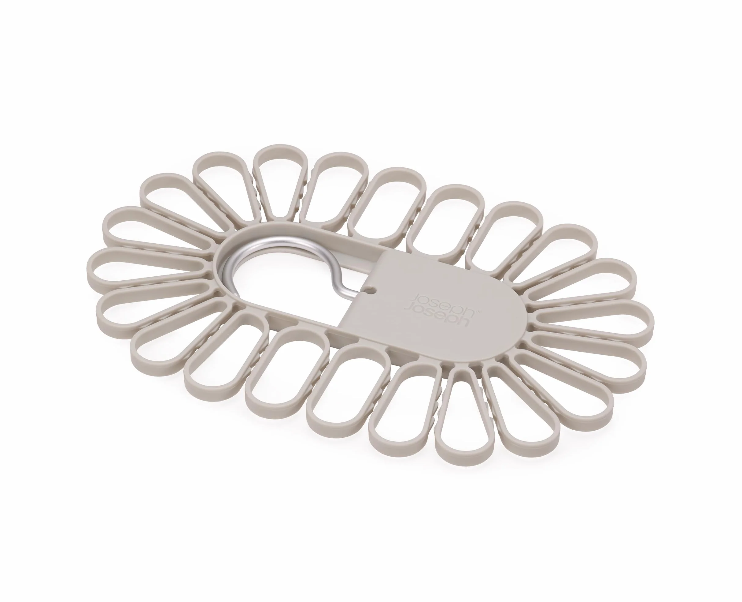 Joseph Joseph Petal Tendedero con 22 Pinzas, Ideal para Calcetines y Ropa Interior, Ganchos de Aluminio, Plegable