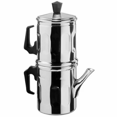 ILSA Cafetera Napolitana Diamante, Aluminio, Tazas 12, cl 100