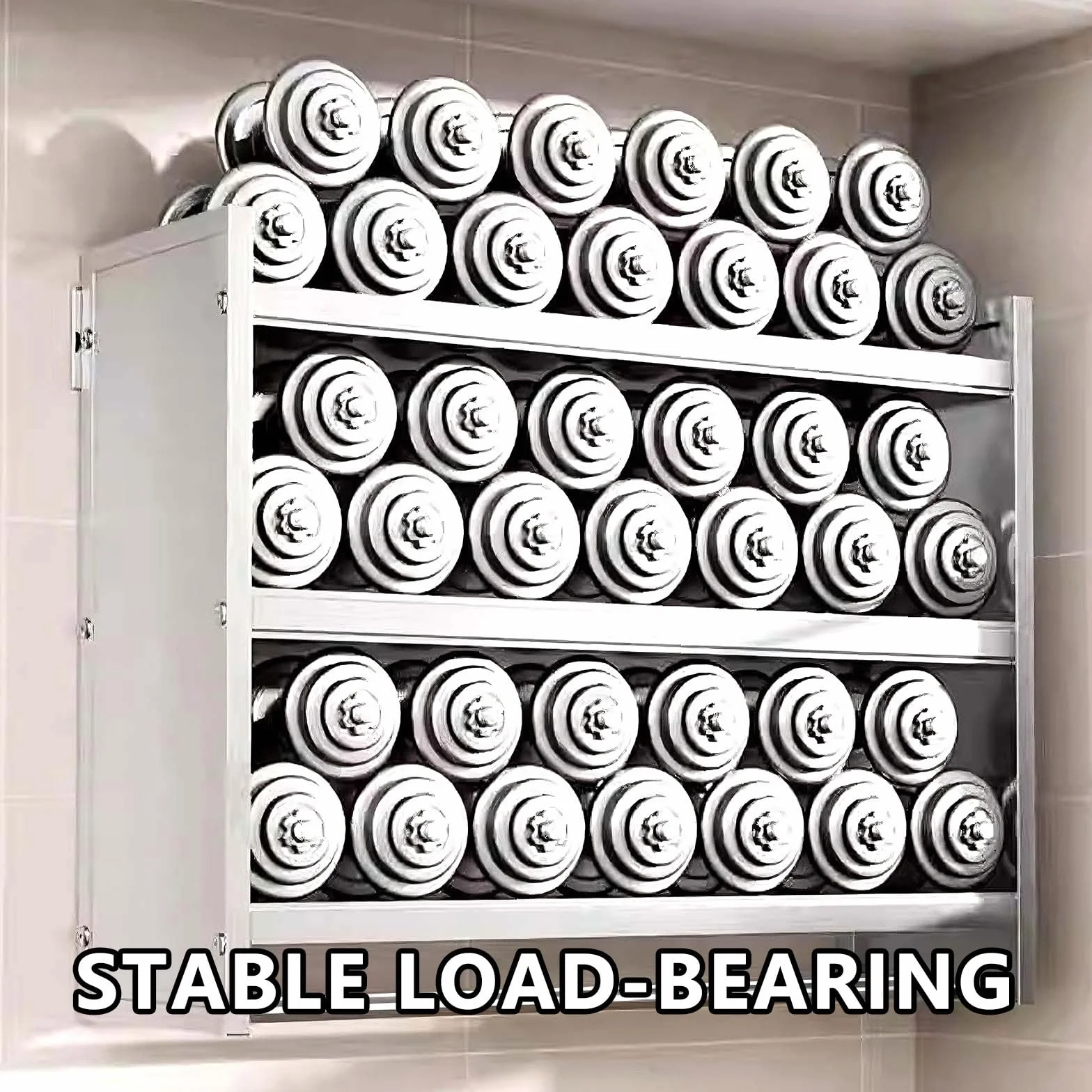 Armario de Pared Colgante de Acero Inoxidable para Cocina Baño Garaje con Puerta Corredera Semitransparente Barra para Colgar Varios Tamaños Disponibles(120 * 32 * 71cm)