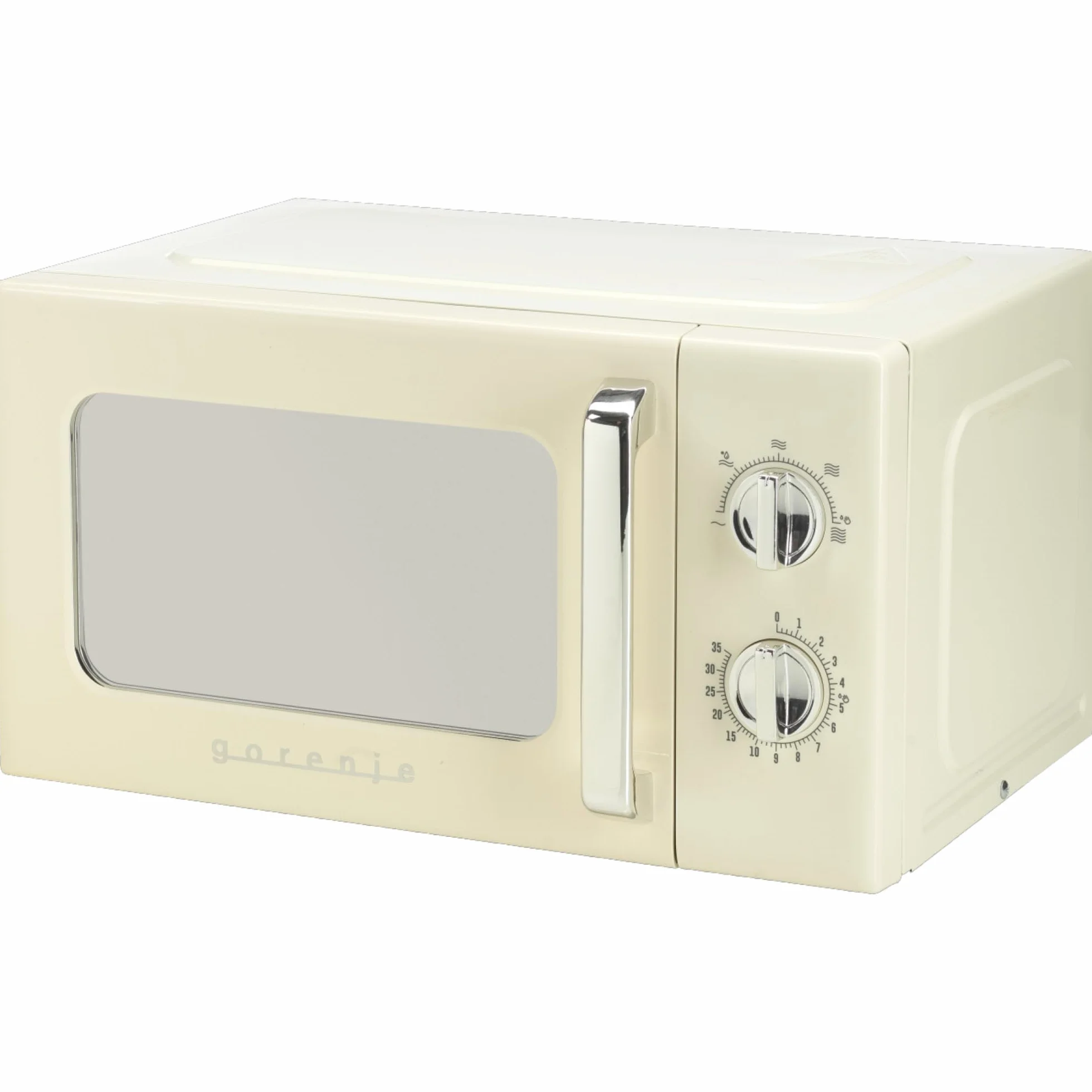 Gorenje MO20E1HRL Microondas, 20 litros, 700 W, AquaClean, Temporizador, función de descongelación, 5 modos, protección infantil, blanco/retro