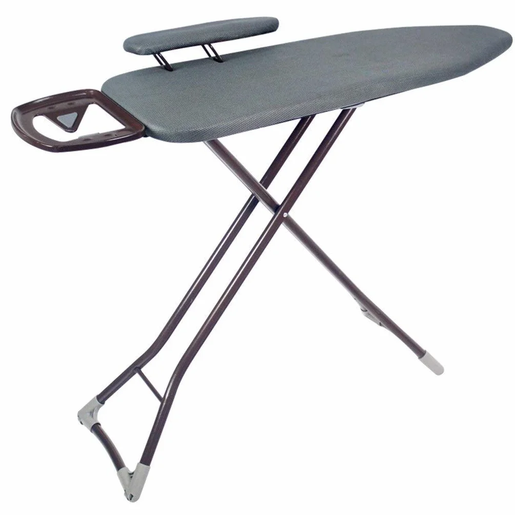 Tabla de Planchar de Hotel, Tabla de Planchar de Seguridad Gruesa Tabla de Planchar Ajustable de 5 velocidades, Acero, con Soporte de Manga retráctil Tablas de Planchar de 145 * 34 * 90 cm (