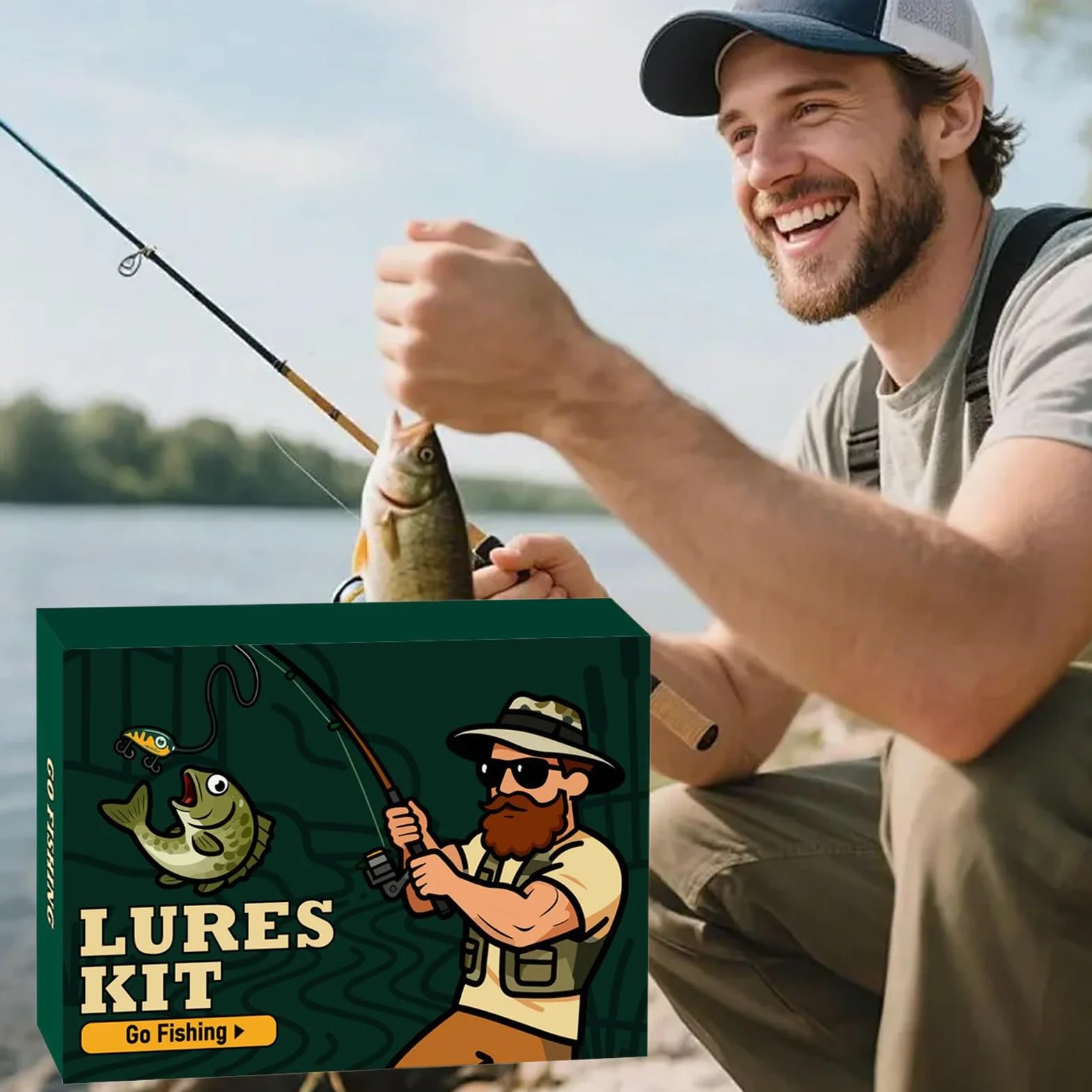Calendario De Adviento Para Pesca 24 Días Accesorios De Pesca Reutilizables | Calendario De Adviento Con Señuelos De Pesca Para Adultos Adolescentes Chicos Pescadores