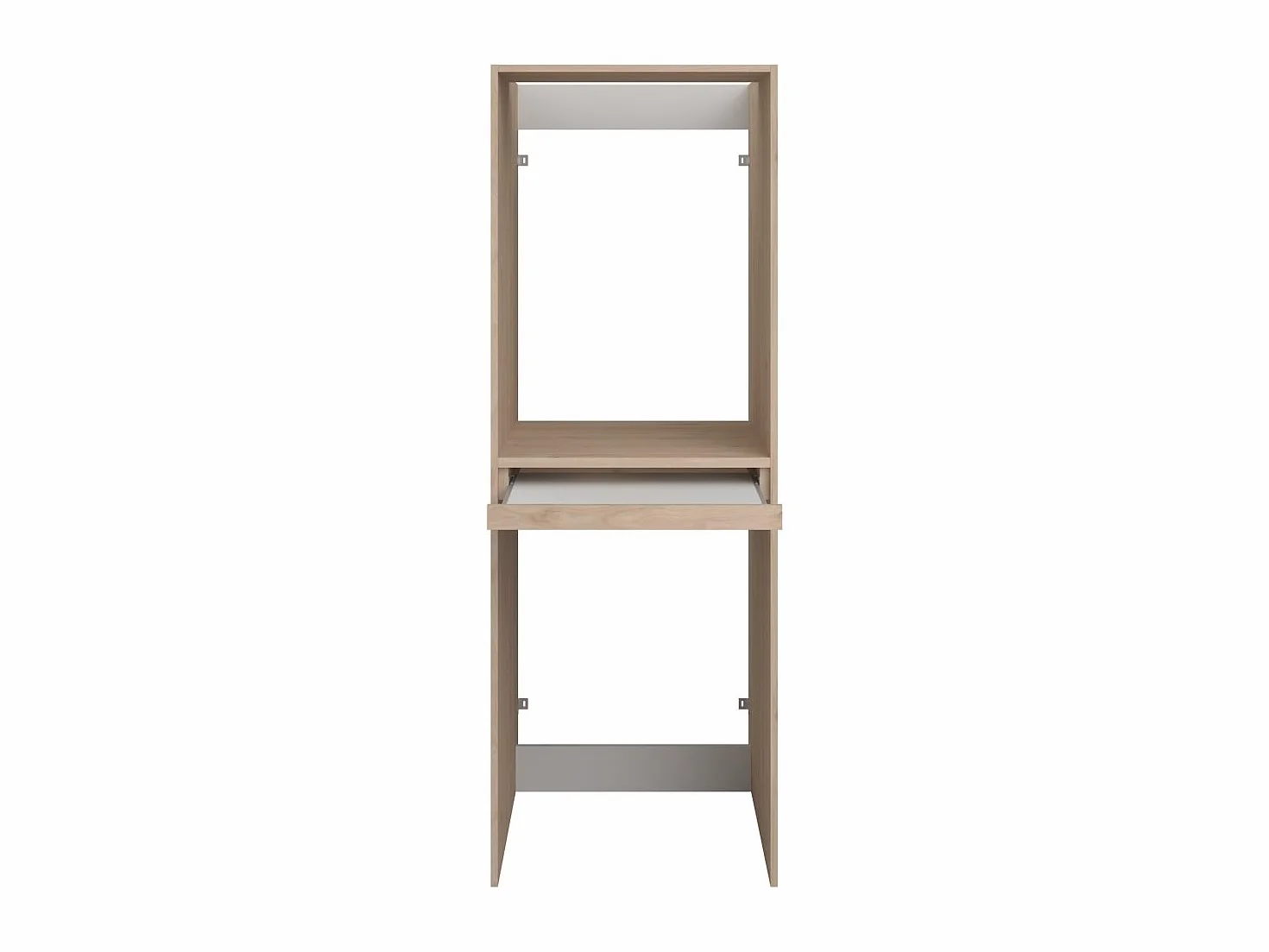 Vente-unique - Mueble para Lavadora Erkano - L 64.2cm x A 64.9cm x H 184.4cm - melamina - Color Natural Claro