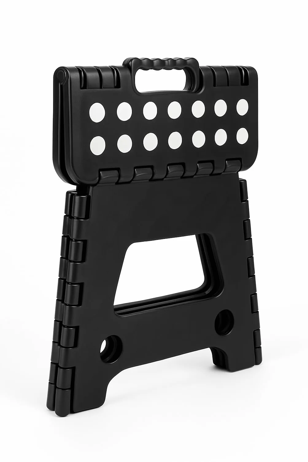 Taburete plegable 22 cm antideslizante negro para baño infantil camping picnic hogar