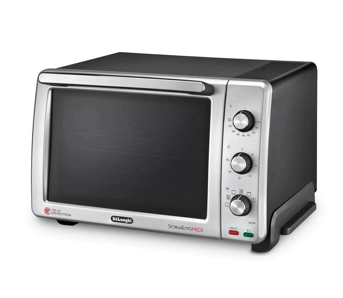 De'Longhi - Horno eléctrico Sfornatutto Midi EO 24752, 24 litros, 2000 W, plateado
