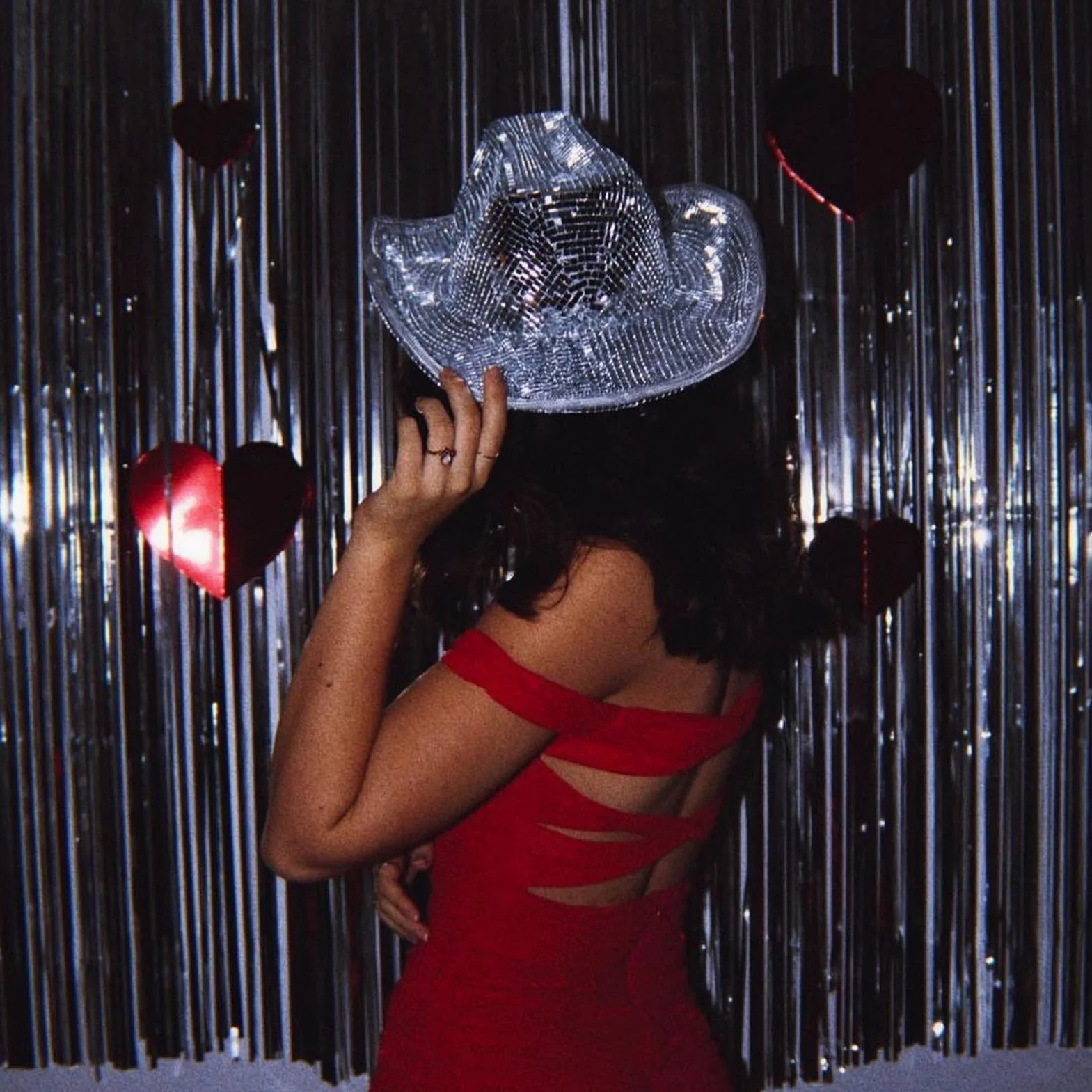 Generico Sombrero de discoteca, sombrero de con bola de discoteca | sombrero de espejo de lentejuelas de espejo | de con purpurina, y brillante, estupendo para add