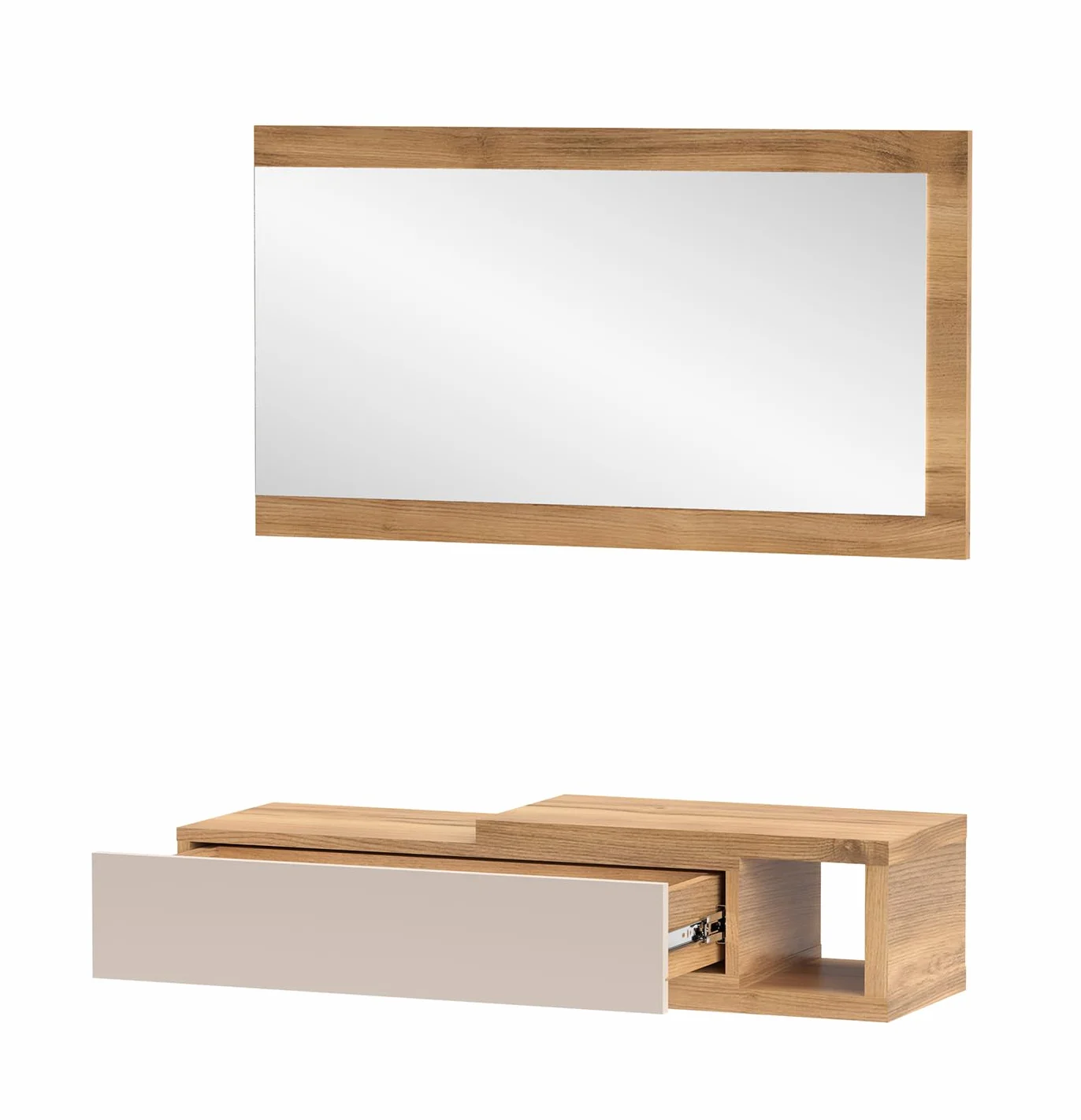 Shiito | Modelo Elba - Recibidor Horizontal | Acabado Mauvella-Beig