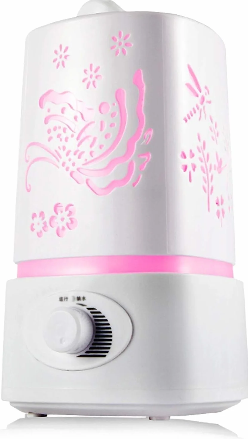 Humidificador de escritorio Humidificadores Humidificador ultrasónico, humidificadores de aire silenciosos de 1,5 l con luz nocturna, apagado automático sin agua, for dormitorio, habitación de bebé, o