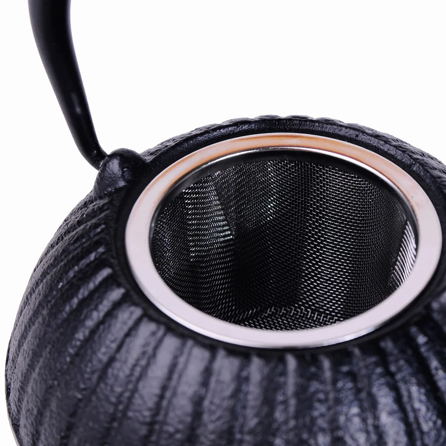 Tetera Japonesa de Hierro Tetera Hierro Fundido Tetera De 550ML, Tetera De Hierro Fundido, Tetera Pequeña De Hierro, Tetera Negra, Tetera Manual