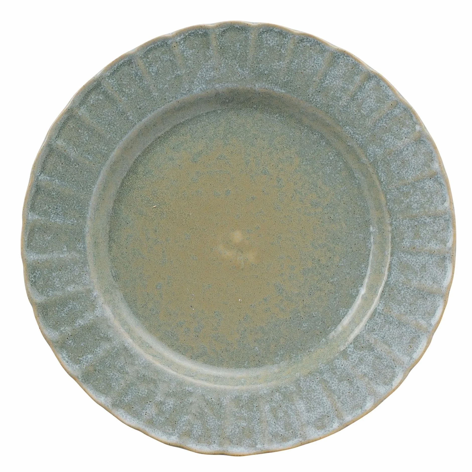 Widdop and Co Hestia - Juego de vajilla de cerámica esmaltada verde, juego de 4 platos pequeños, vajilla contemporánea y elegante, bonita idea de regalo, platos de comedor para inauguración de la casa