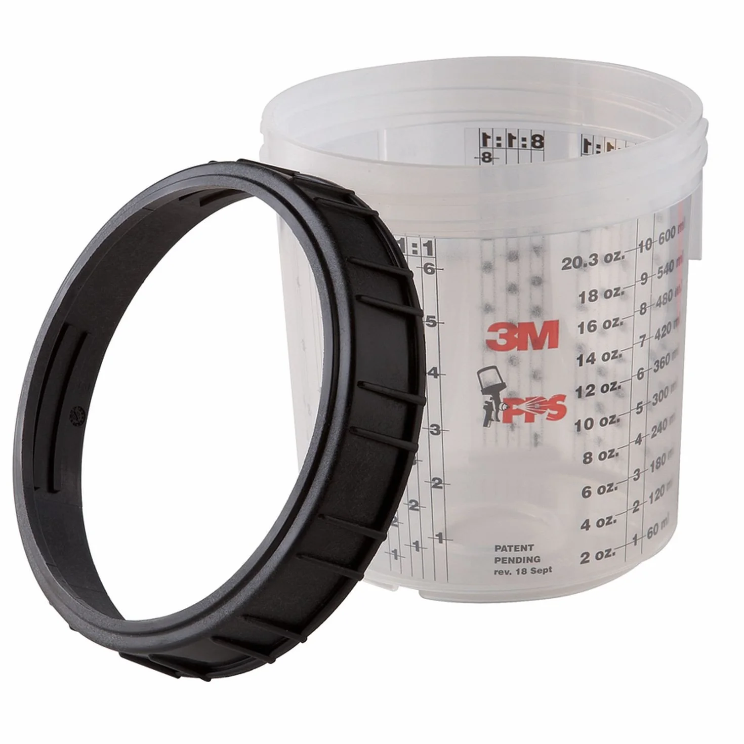 PPS - Taza y collar mezclador, estándar, 22 onzas (650 ml)