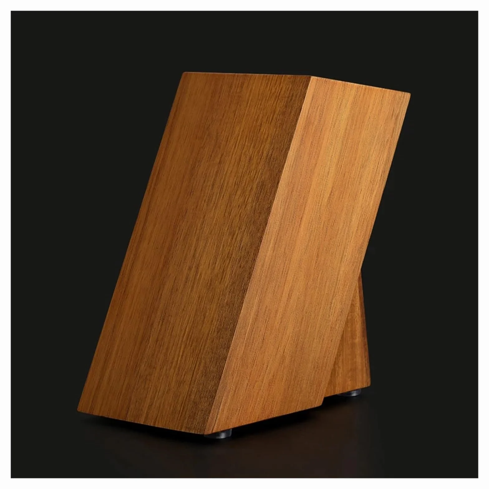 Soporte for cuchillos de madera acacia compatible con XINZUO Arrival, soporte for tijeras, ranura for almacenamiento, herramienta cocina