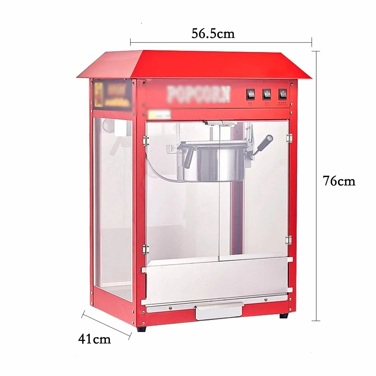 Máquina de Palomitas Máquina de Palomitas de maíz, Puesto Comercial, Máquina de Palomitas eléctrica Completamente automática, Máquina de Palomitas móvil Palomitero