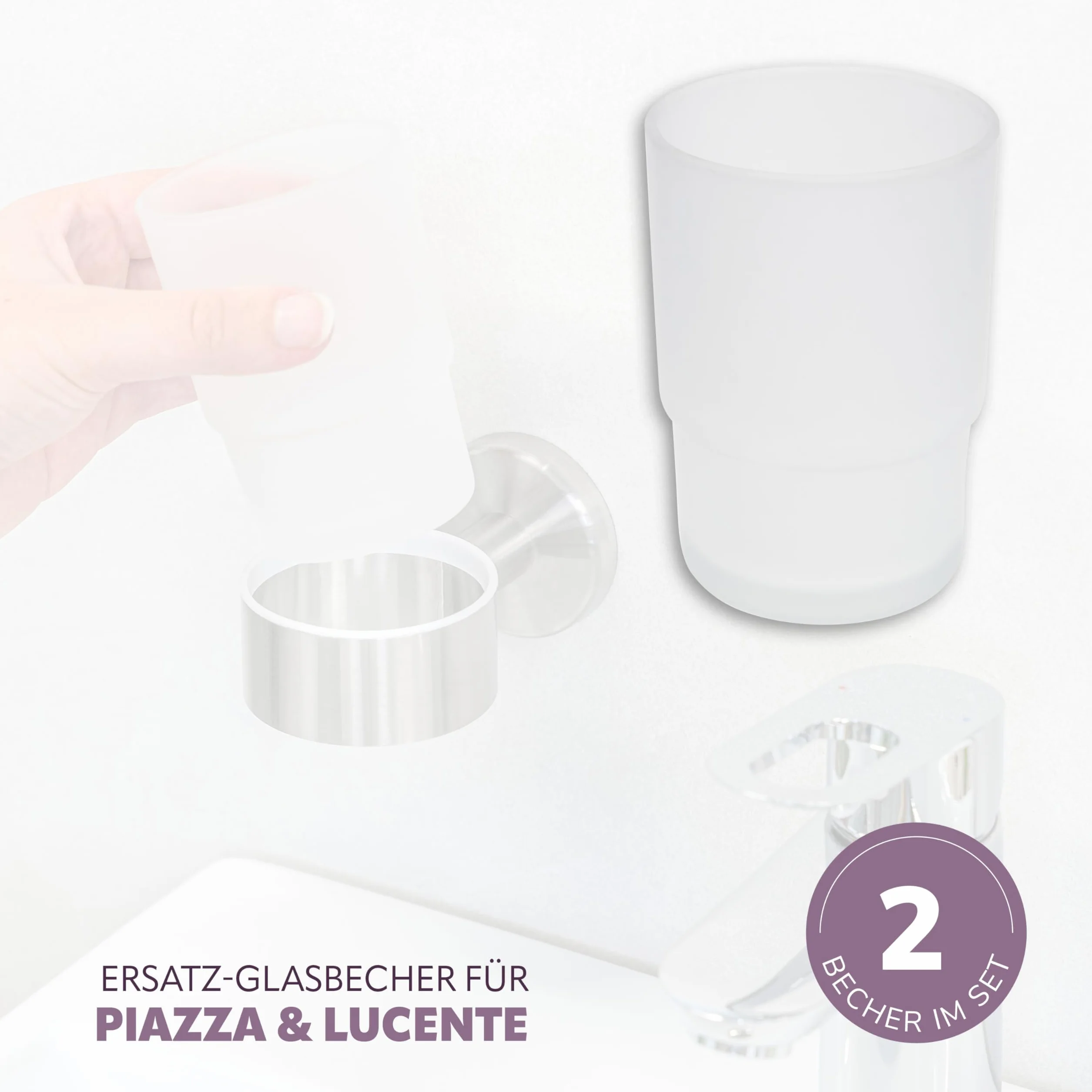 bremermann Vaso de reemplazo Piazza & Lucente (2, Vidrio)