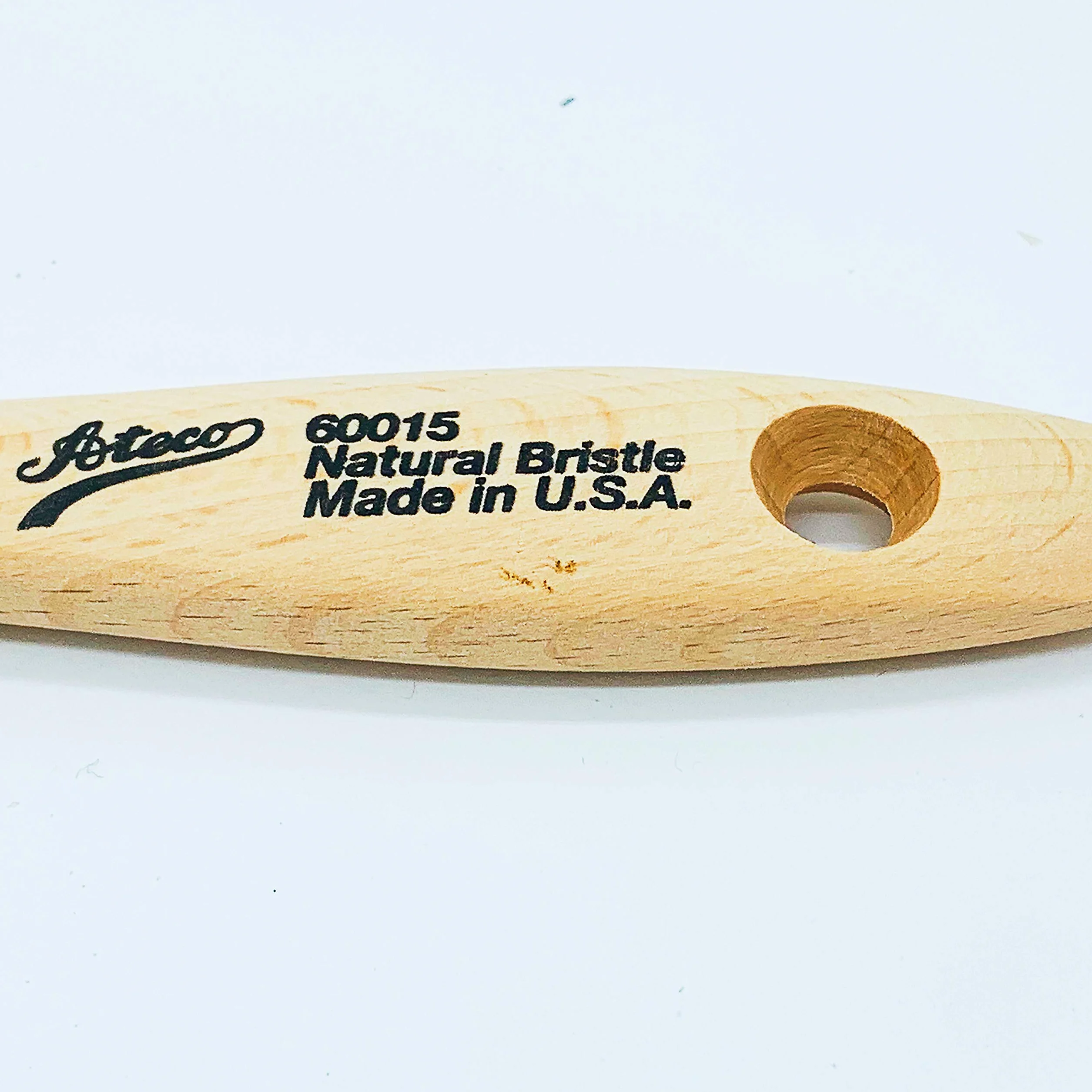 Ateco 60015 Pastry Brush - 1.5 Inch Natural Wood Boar Bristles Made in the USA
