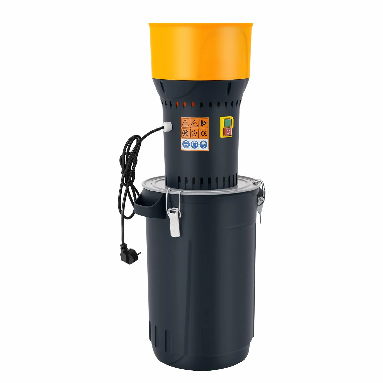 Molino de cereales eléctrico, molino de granos, molino de piensos con 5 tamizadores de molienda para cereales, maíz, cereales, trigo, forraje, molino de harina (tipo A, 1000 W, 25 l)