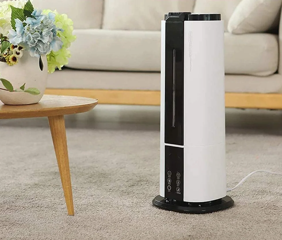 Humidificadores para Dormitorio Humidificadores industriales Humidificadores de Niebla fría para Habitaciones Grandes Humidificadores de pie Air Whisper Apagado automático y f,